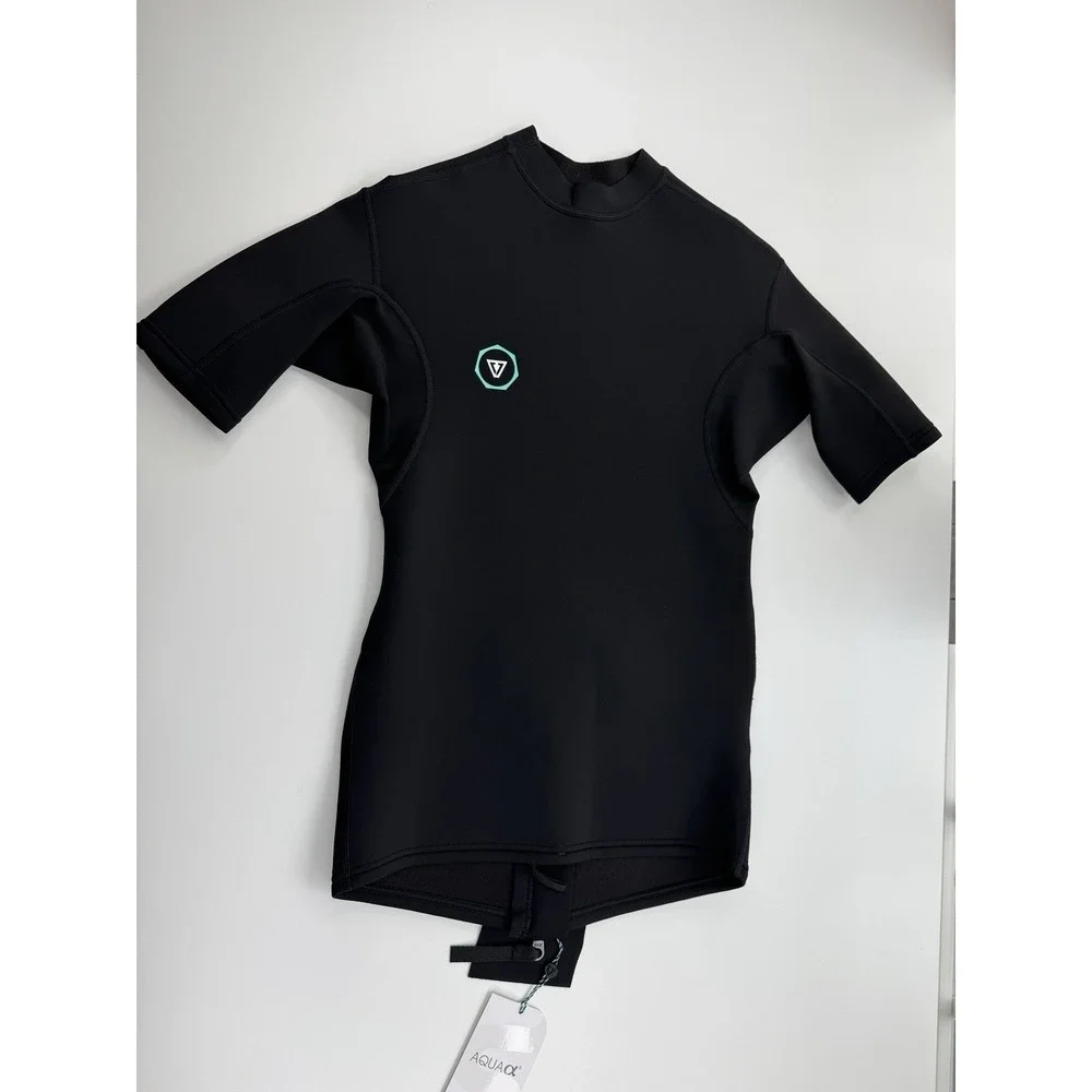 Vissla 7 Seas 1mm SS Wetsuit Jacket Men's Small Black Surf Top NWT